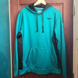 Nike Turquoise Hoodie Sweater, Size XL
